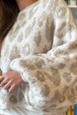 Big Softie Leopard Roo Knit Ecru & Latte